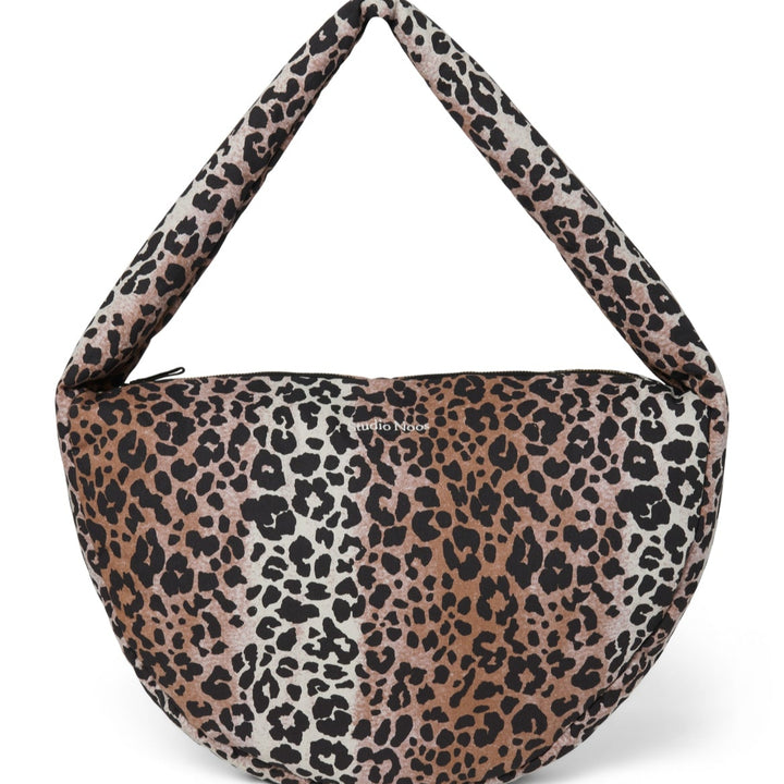 Puffy cross body bag hazel leopard