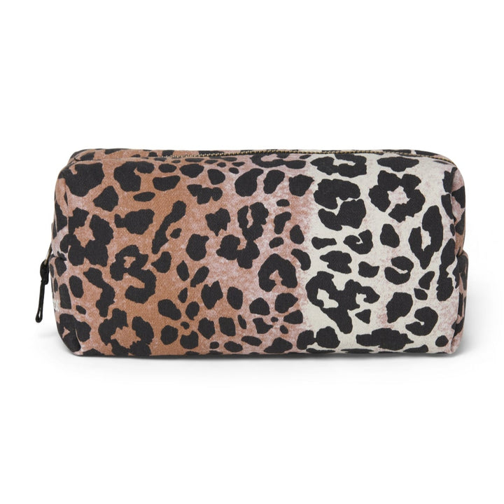 Pouch soft cotton hazel leopard
