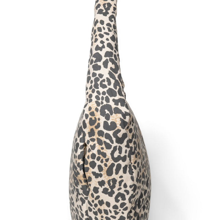 Puffy cross body bag leopard