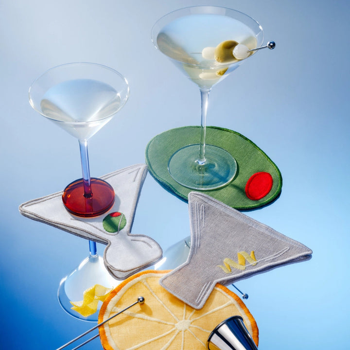 Martini Cocktail Servetten Set van 4