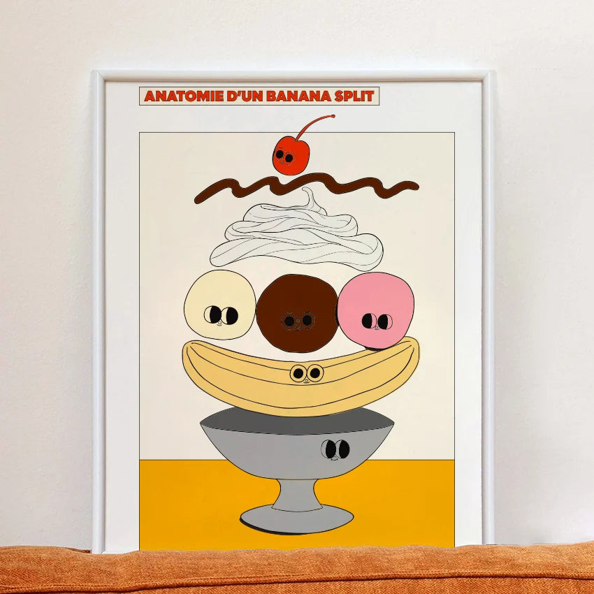 Anatomie d'un banana split poster 30x40cm