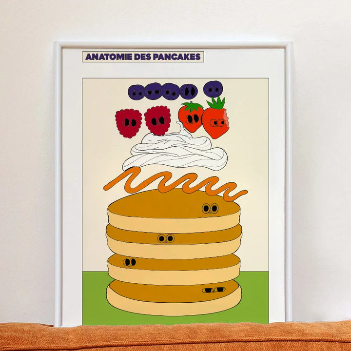 Anatomie des pancakes poster 30x40cm