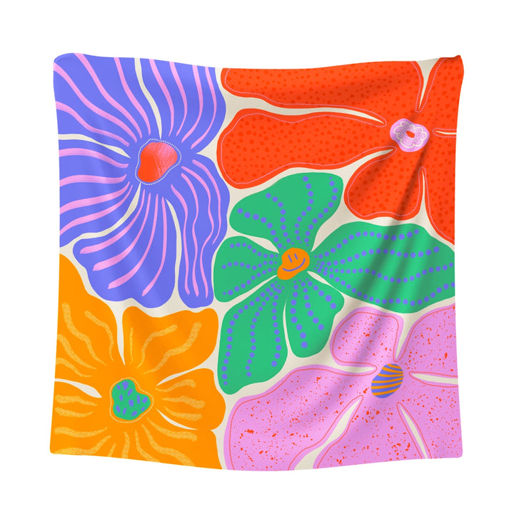 Scarf Flor de La 70x70cm