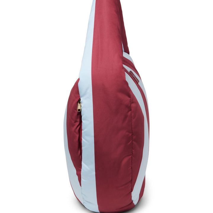 Puffy cross body bag bold stripe