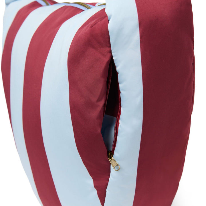 Puffy cross body bag bold stripe