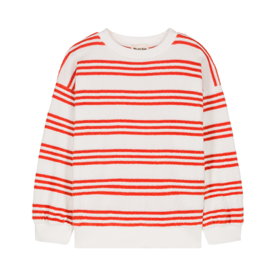 Sweater Nat terry babies & kids red stripes