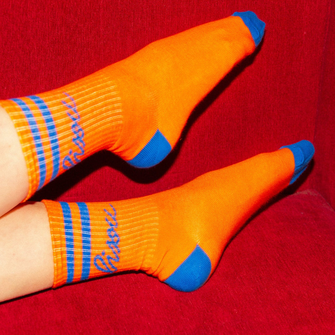 Bisou kousen oranje (1 MAAT)