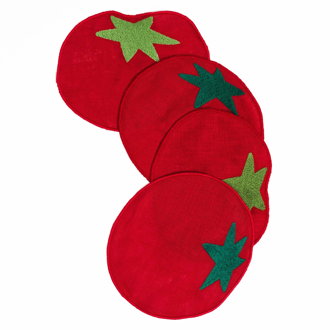 Tomato Cocktail Napkins Set of 4