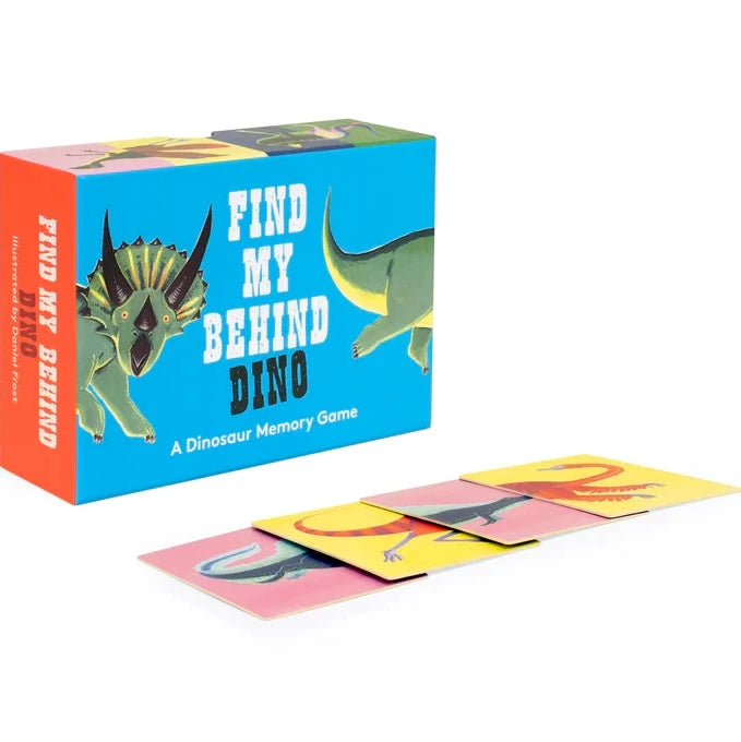 Find my behind dino - een dier geheugenspel (3+ jaar)