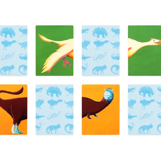 Find my behind dino - een dier geheugenspel (3+ jaar)