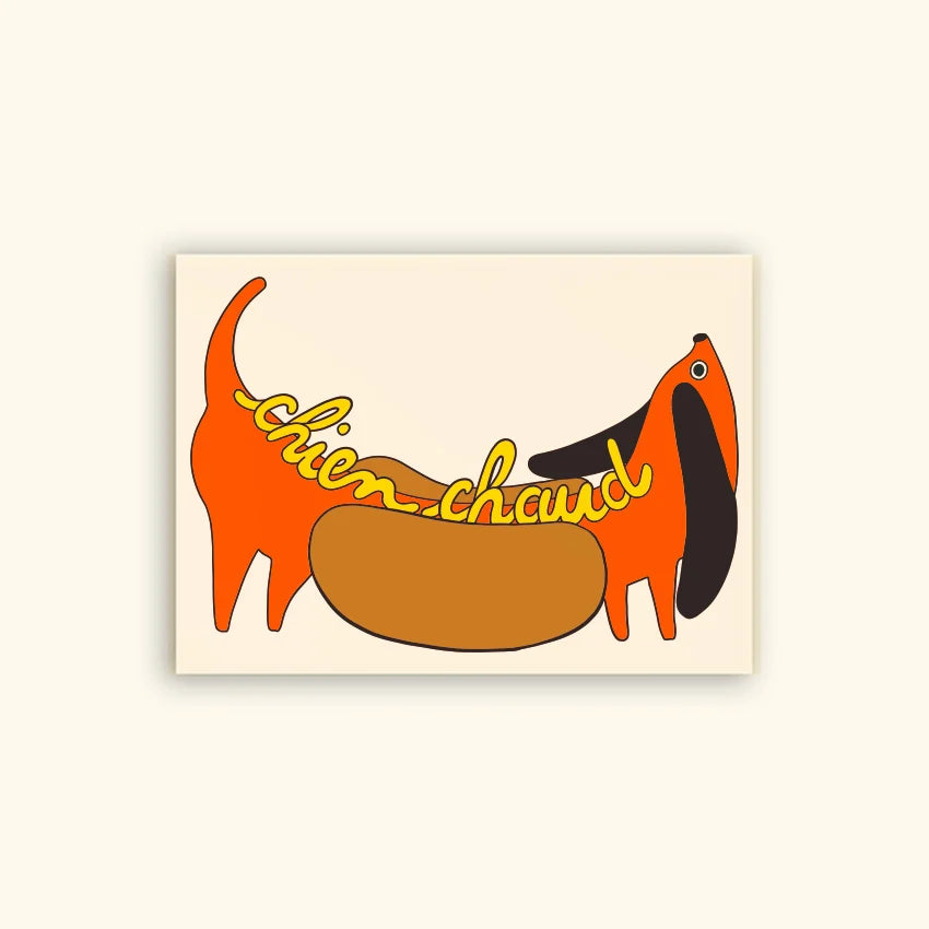 Chien chaud kaart A6