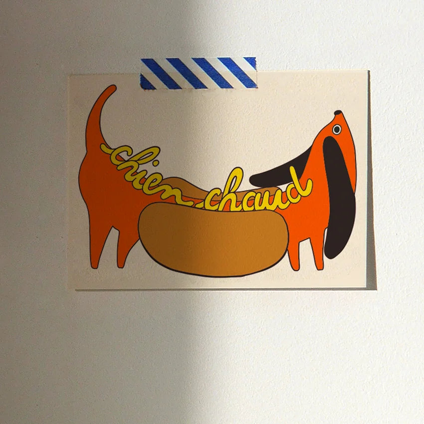 Chien chaud kaart A6