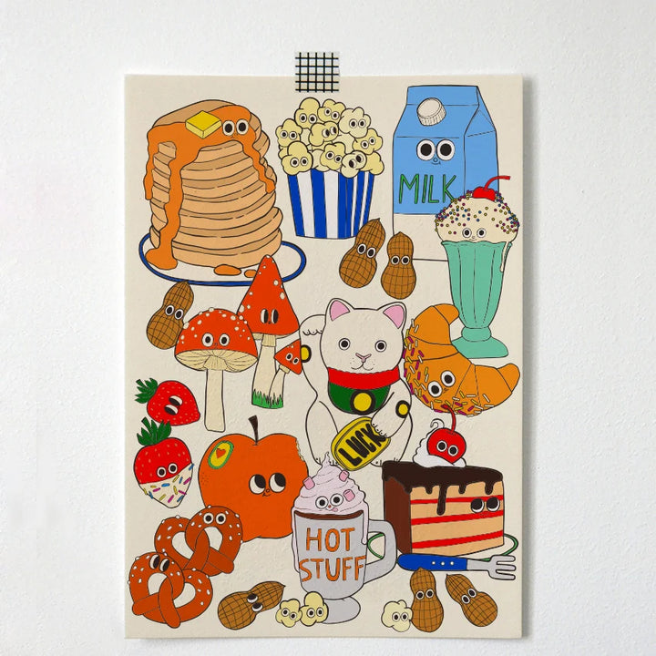 Funny breakfast kaart A6