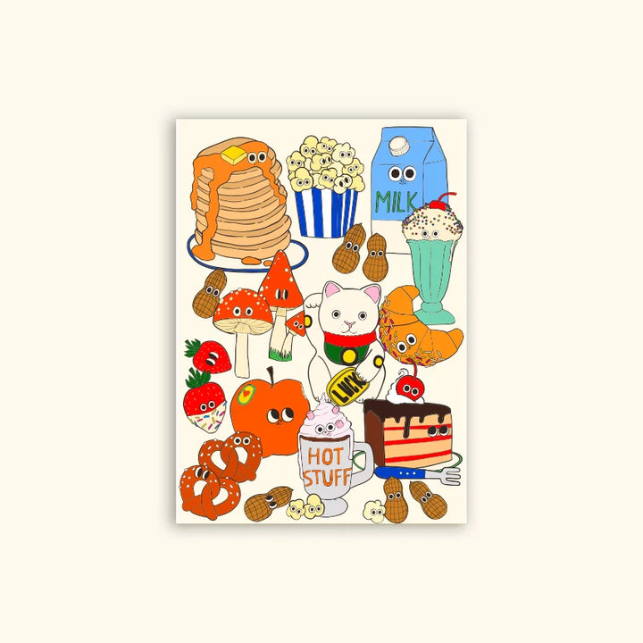 Funny breakfast kaart A6