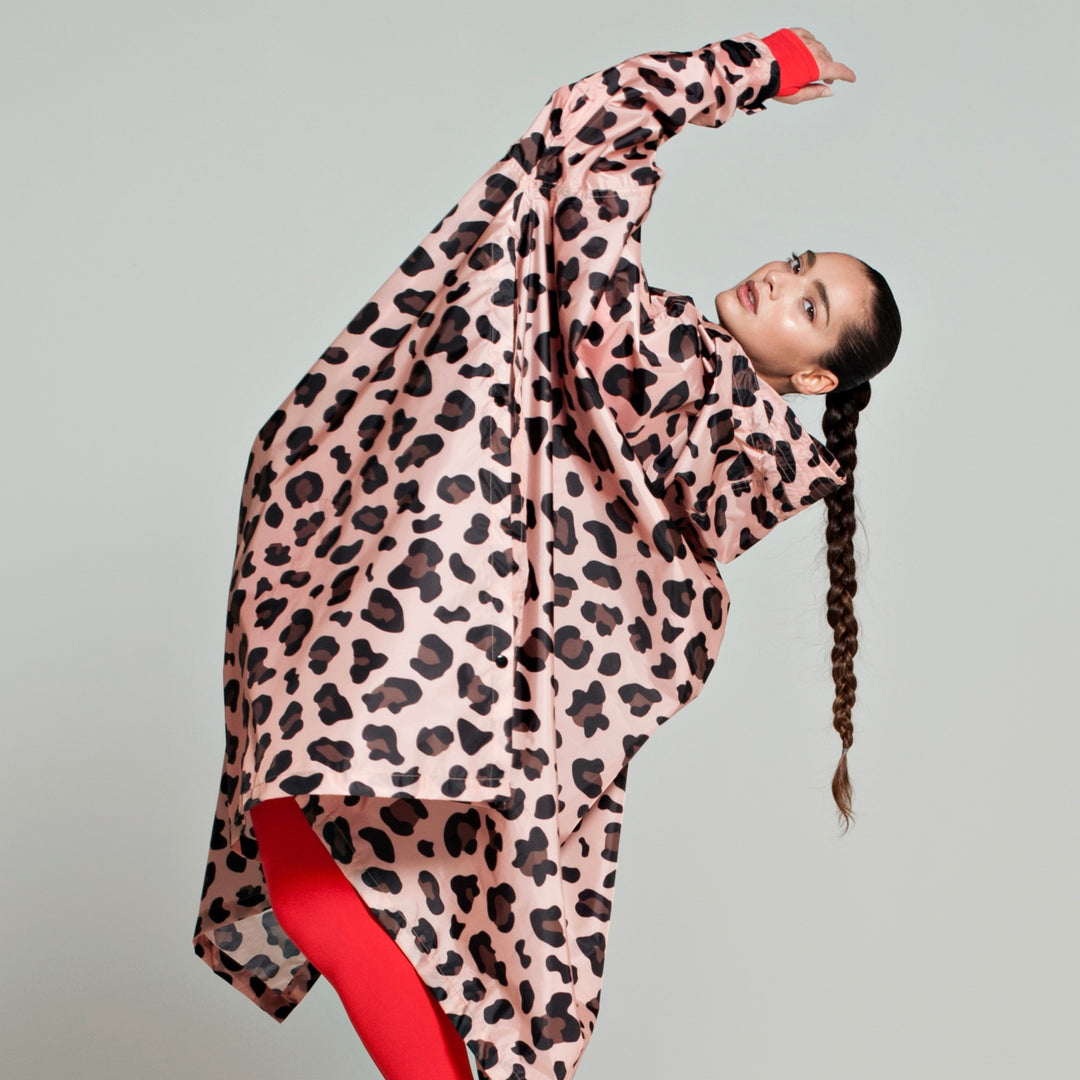 Rain poncho adult pink panther - one size