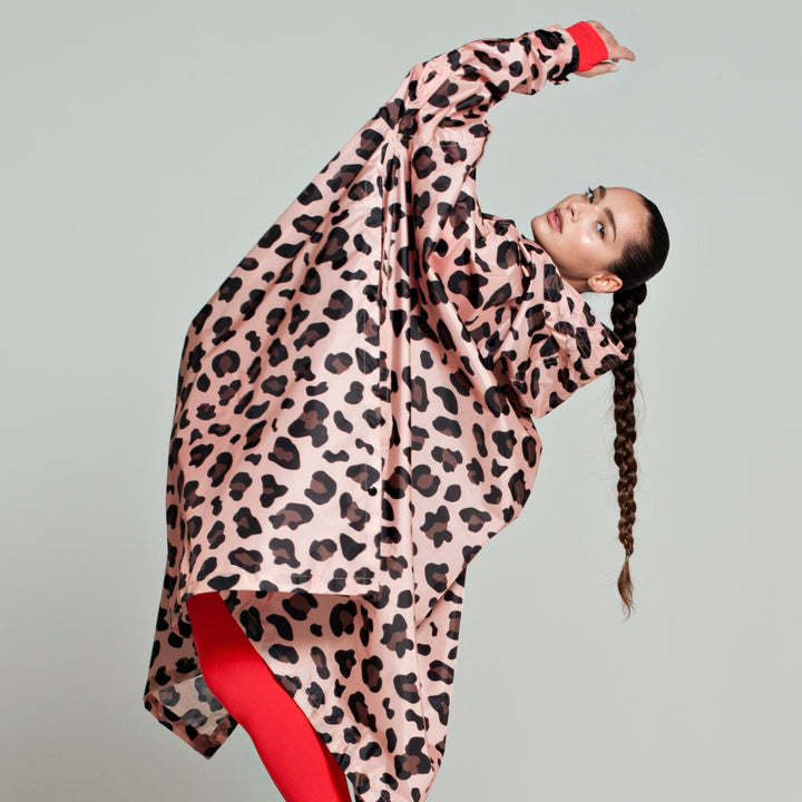 Rain poncho adult pink panther - one size