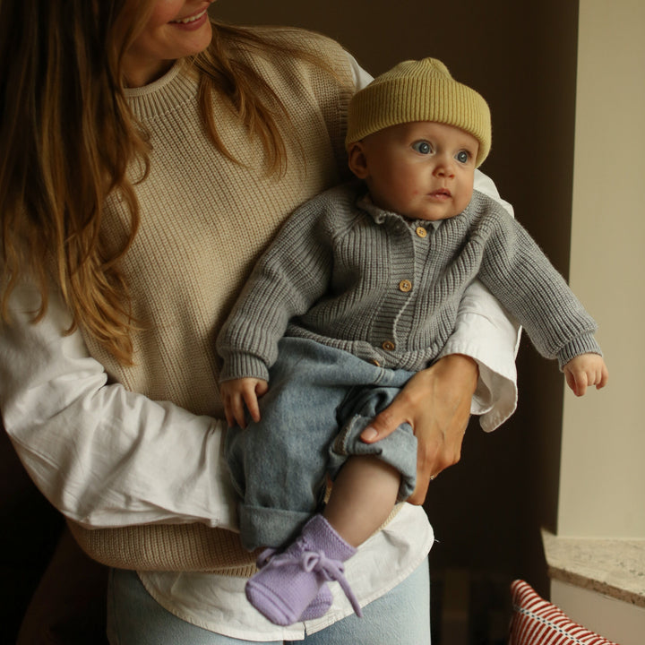 Beanie Fonzie newborn (0-6m) - multiple colours