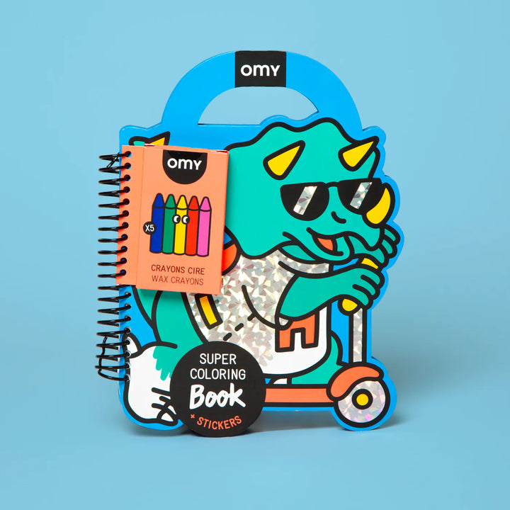 Kleur & stickerboek Dino (3+ jaar)