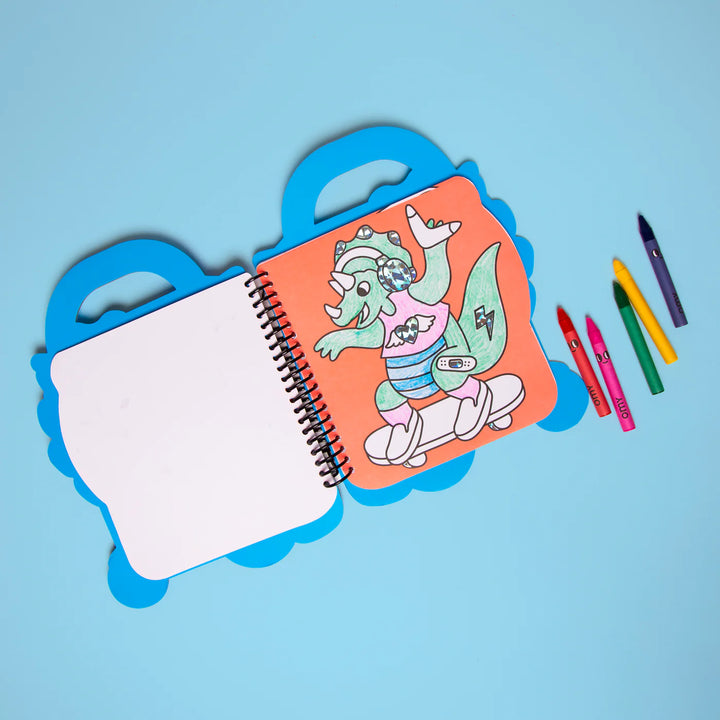 Kleur & stickerboek Dino (3+ jaar)