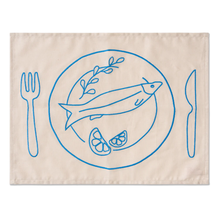 Placemats vis (set van 2)