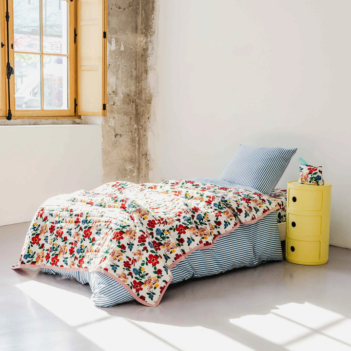 Omkeerbare quilt 220x270cm Hibiscus