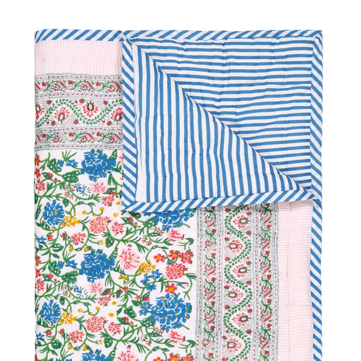 Omkeerbare quilt met rand 110x200cm Kerzon Sarong