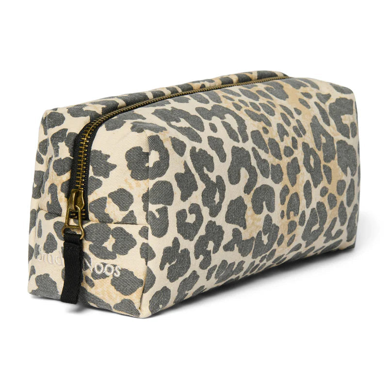 Pouch soft cotton leopard