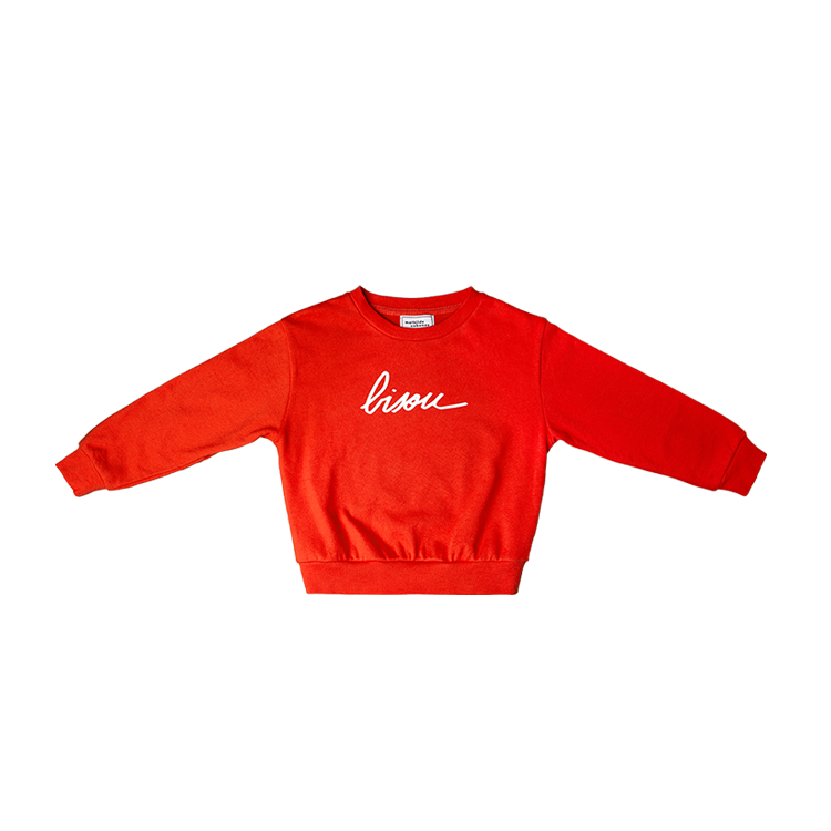 Bisou red sweatshirt / 3y