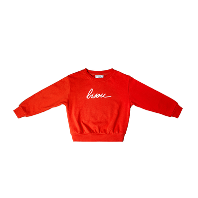 Bisou red sweatshirt / 3y
