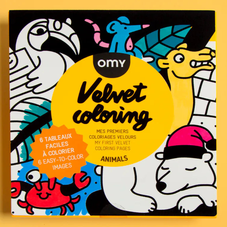 Velvet colouring animals (3+ years)