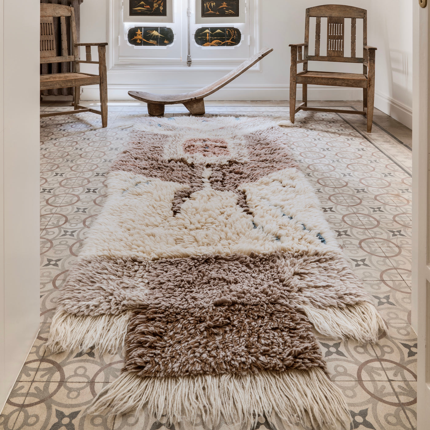 Washable wool rug Zuni / 90 x 240cm