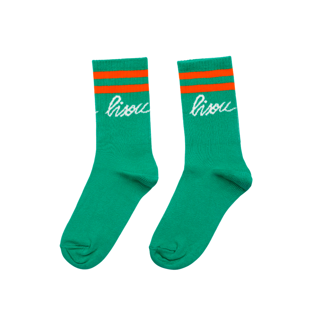 Bisou socks green (ONE SIZE)