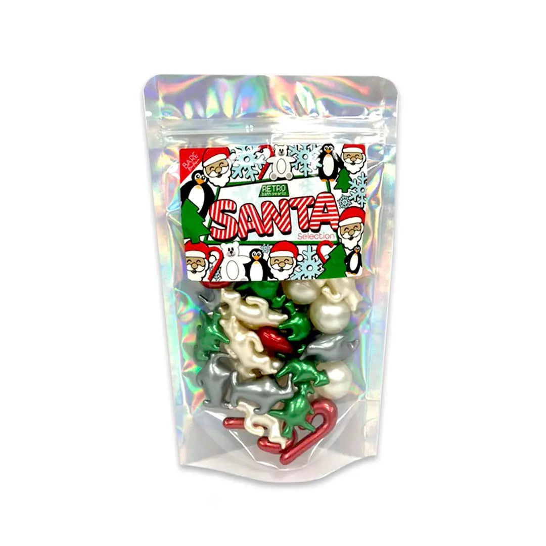 Retro bath pearls: Santa