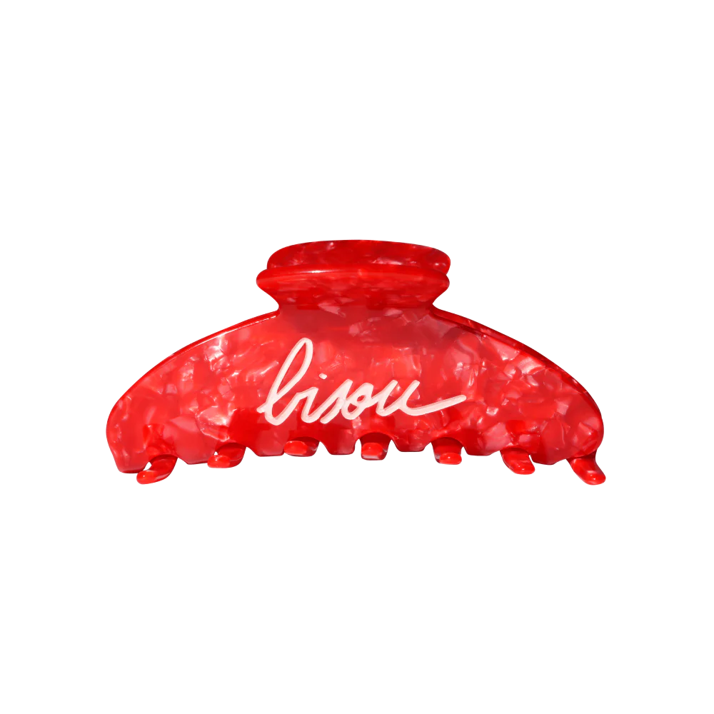 Big hairclip red bisou