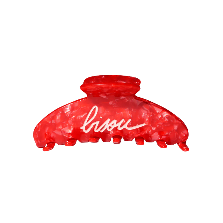 Big hairclip red bisou