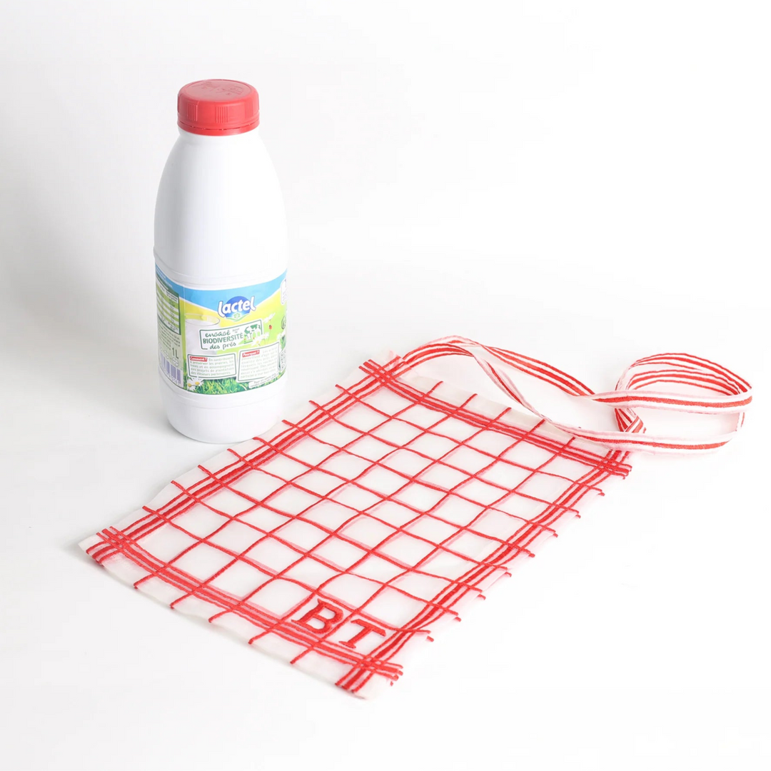 Small red Dishcloth bag