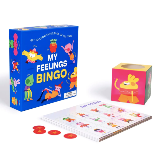 My feelings bingo - leer 48 verschillende gevoelens (2+ jaar)