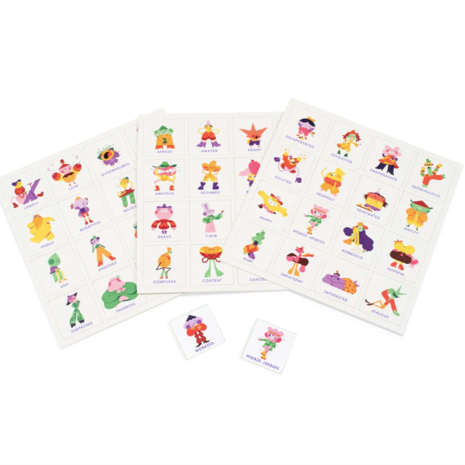 My feelings bingo - leer 48 verschillende gevoelens (2+ jaar)
