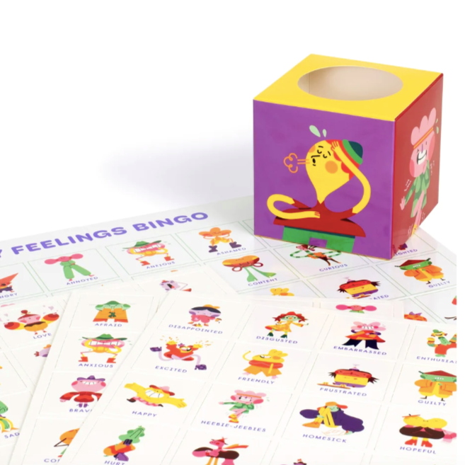 My feelings bingo - leer 48 verschillende gevoelens (2+ jaar)
