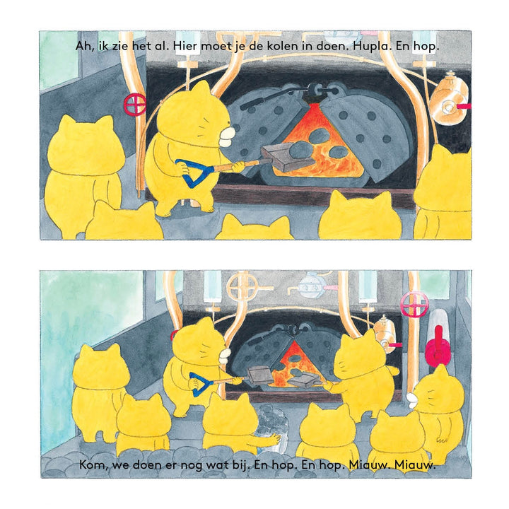 Kattenkwaad de stoomtrein