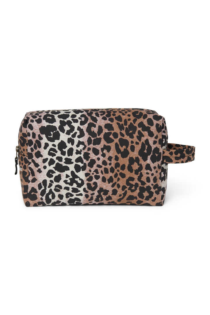 Big pouch soft cotton hazel leopard