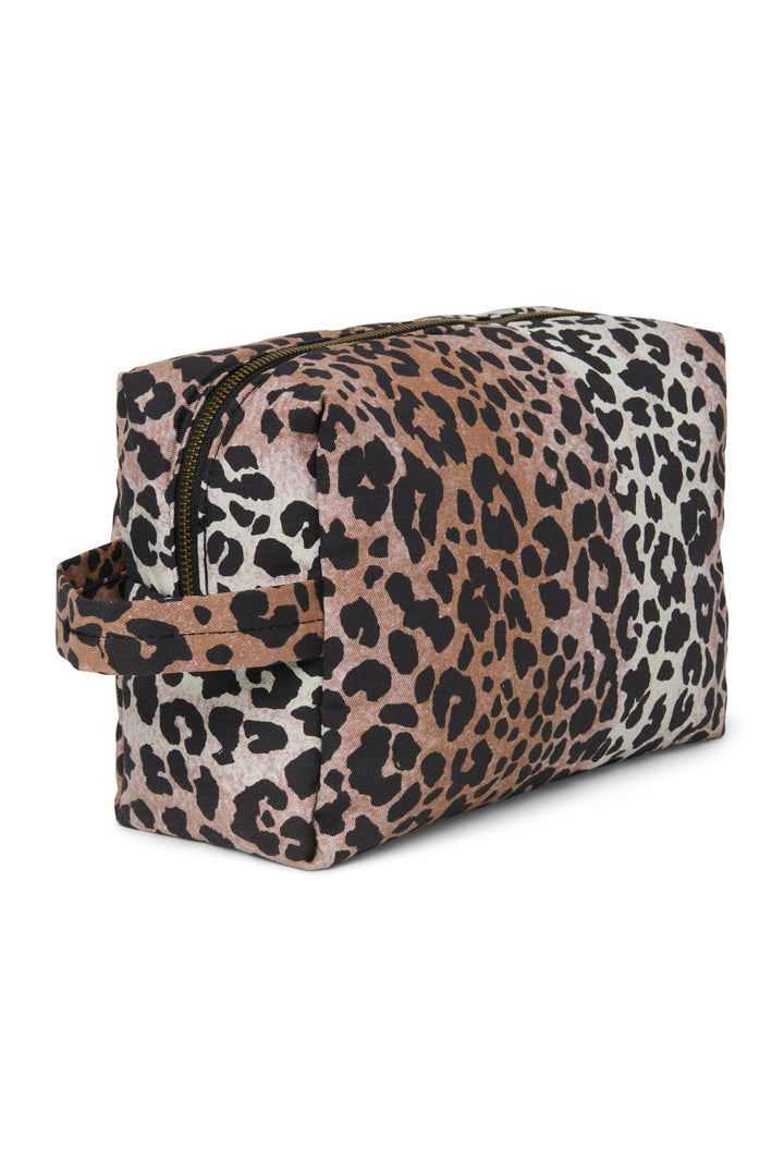 Big pouch soft cotton hazel leopard