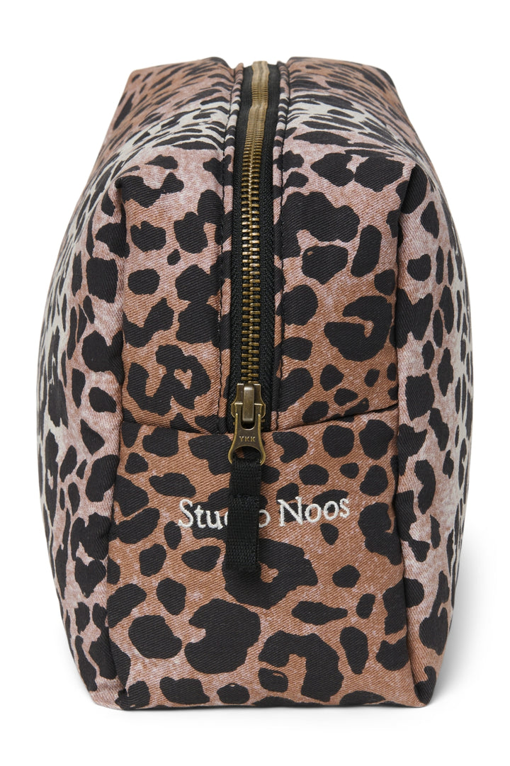 Big pouch soft cotton hazel leopard