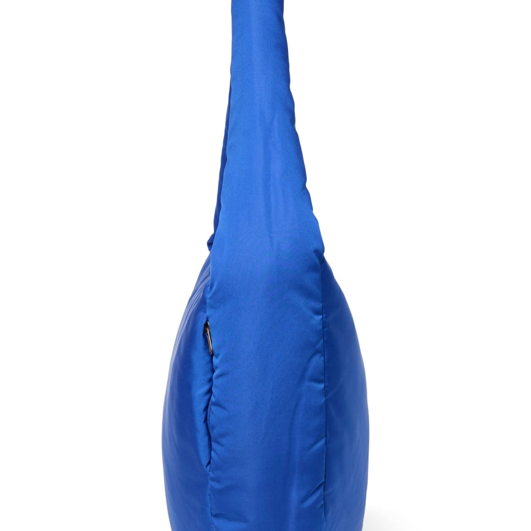 Puffy cross body bag blue