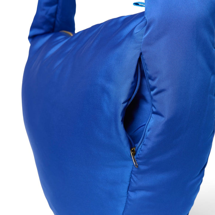Puffy cross body bag blue