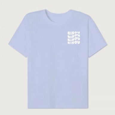 T-shirt bisou light blue kids / last size 10y