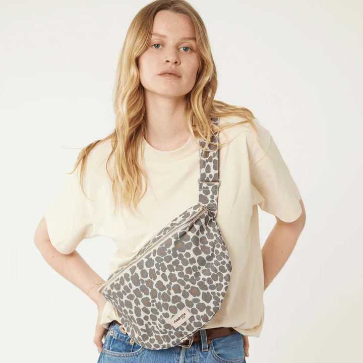 Waist bag Custine Leopard Gris