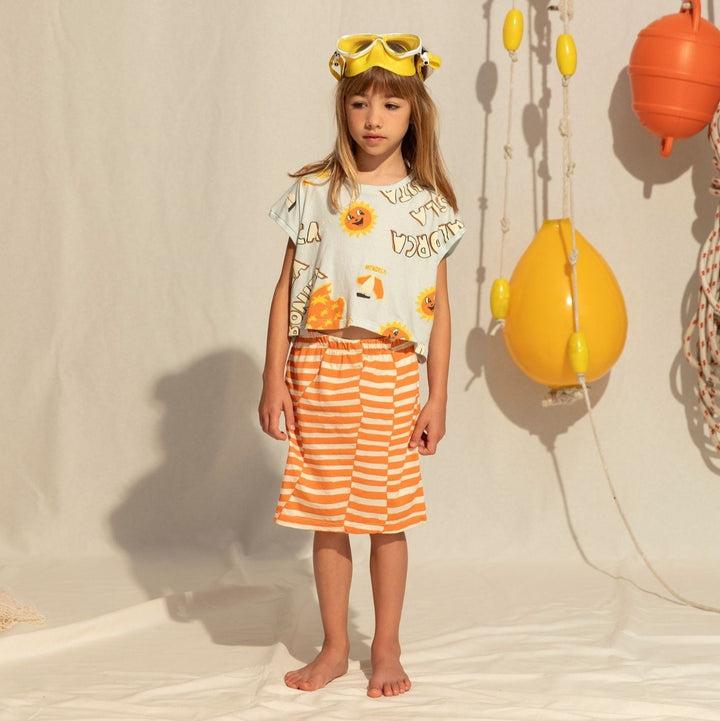 Fresh Dinosaurs - Skirt stripes / 2-4y & 8-10y