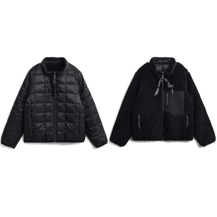 Taion - Reversible jacket kids - black & olive / 4y, 6y & 8y