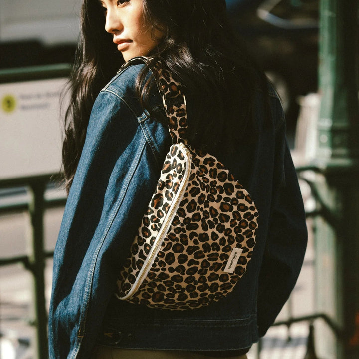 Waist bag Custine Leopard Beige Sand